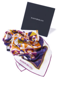 Maison Milano Foulard Mosaic Violet Box
